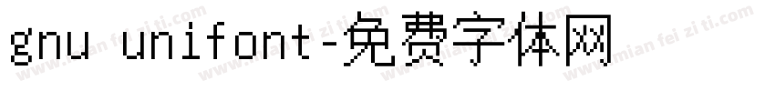 gnu unifont字体转换